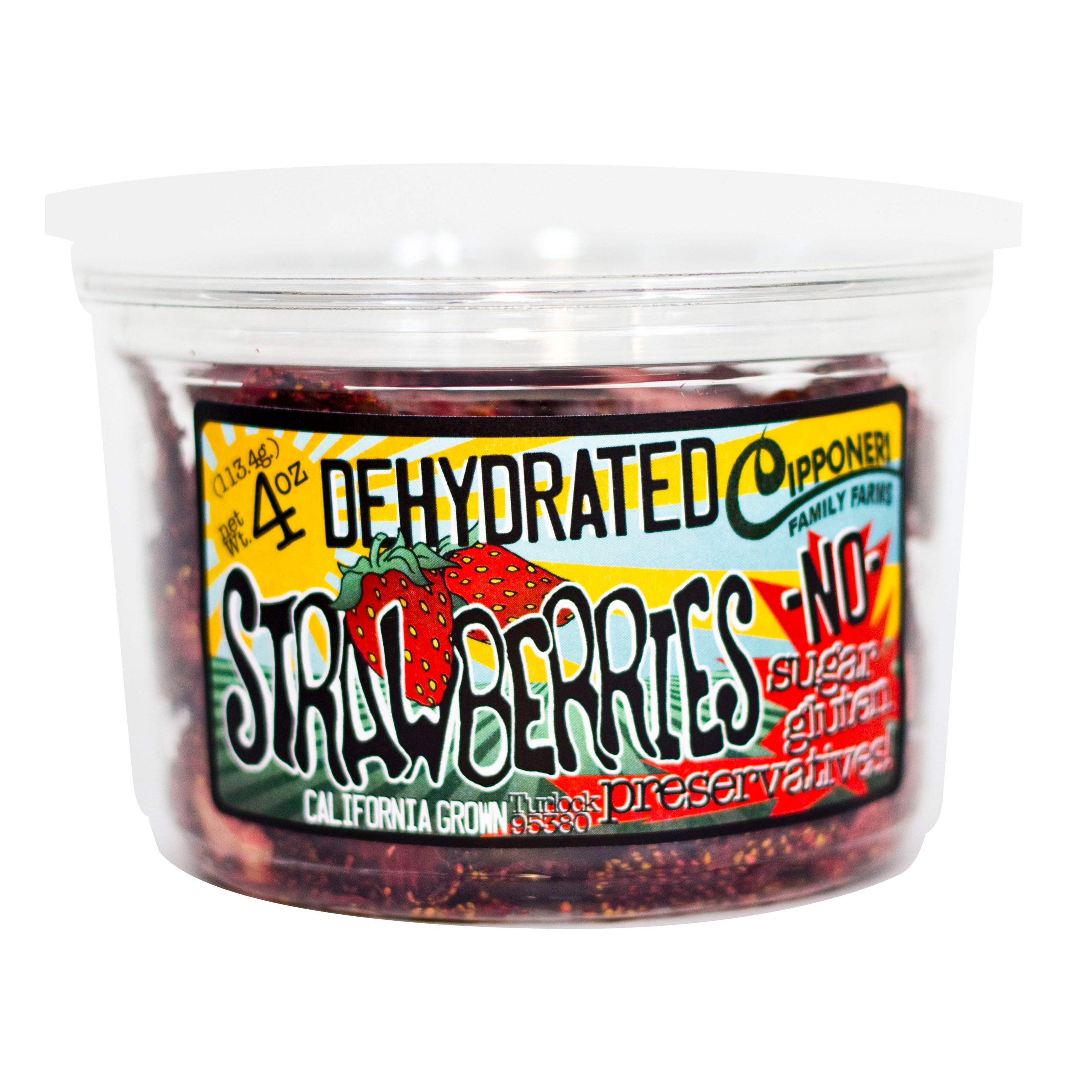 Dehydrated Strawberries Container