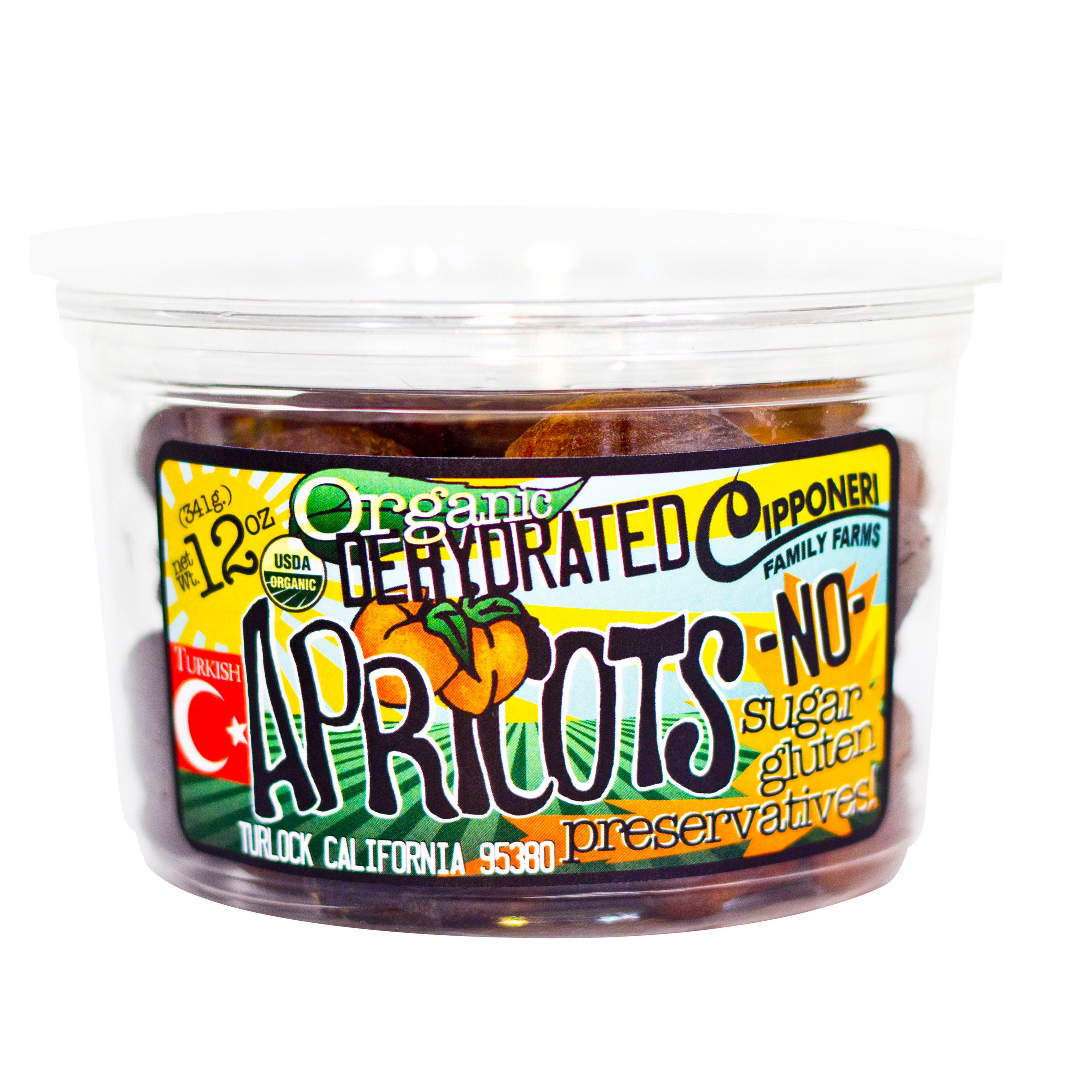 Organic Dehydrated Turkish Apricots Cont
