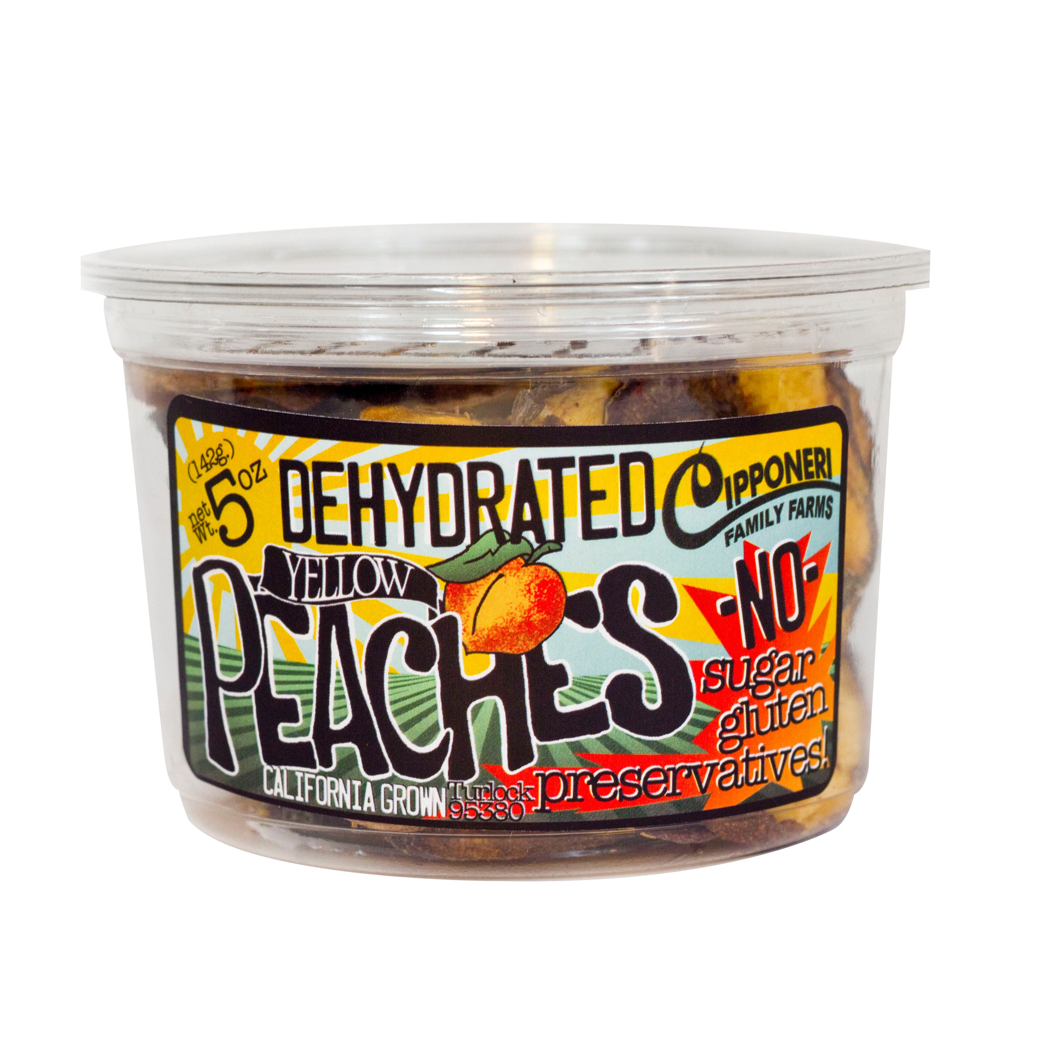 Dehydrated Yellow Peaches Container