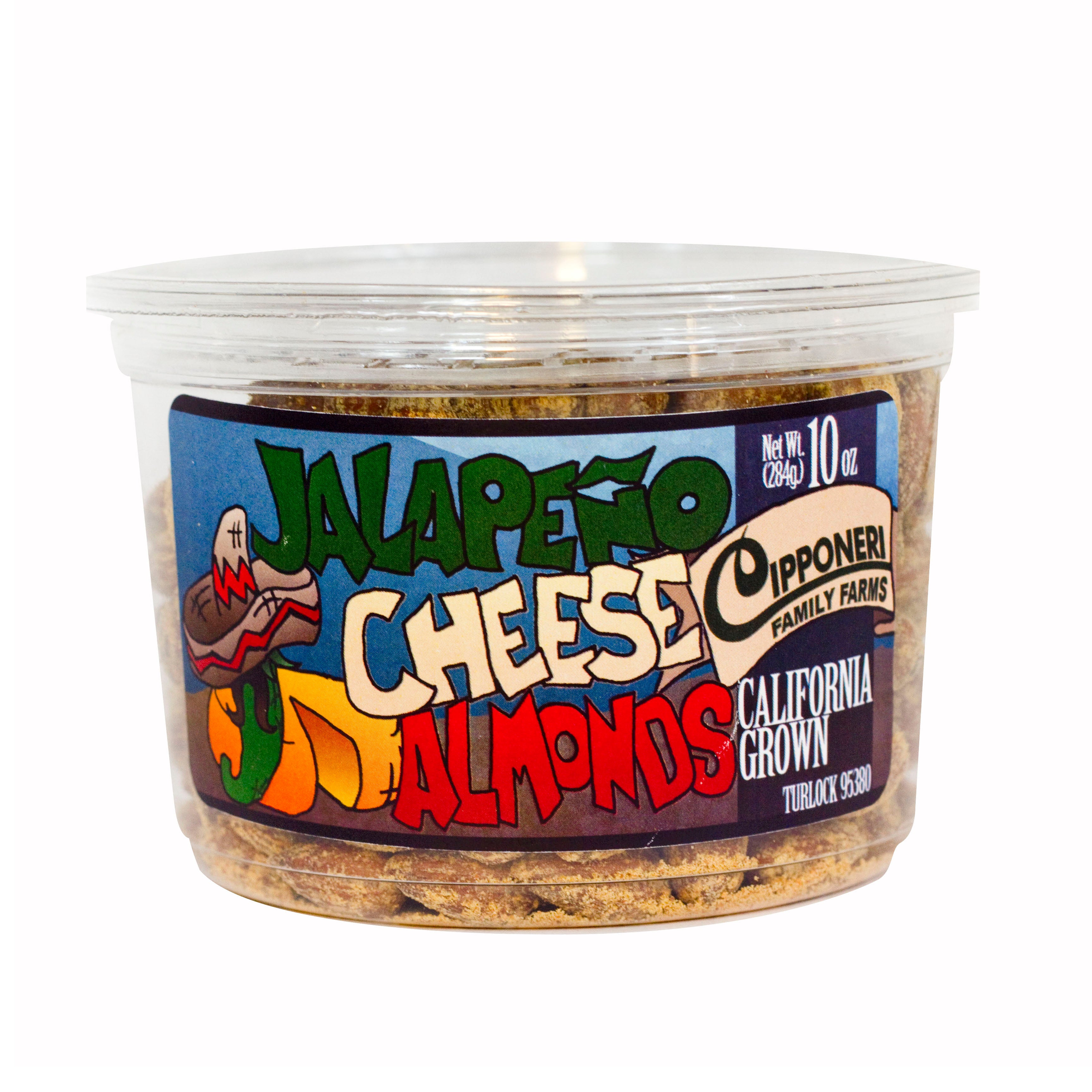 Jalapeno Cheese Almonds Container