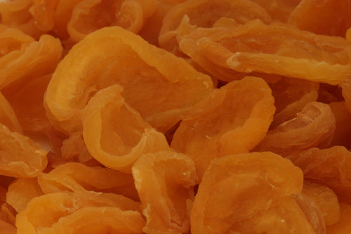 Sun dried California white apricots