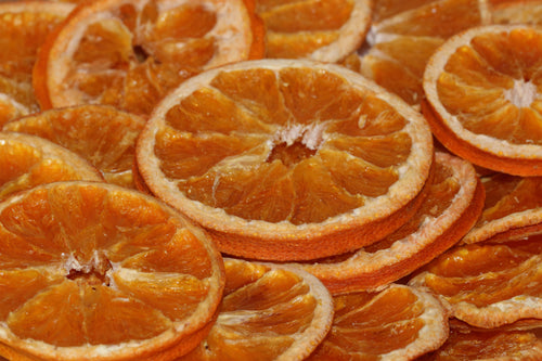 All natural dried oranges.