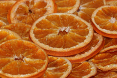 All natural dried oranges.