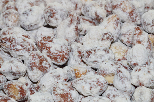 Our premium almonds coated in a raspberry honey.