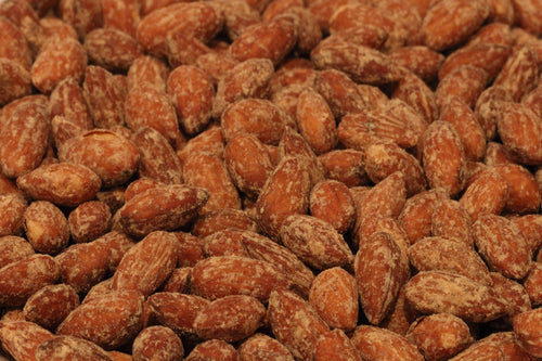 Our Fresh Almonds seasoned with a smokey Apple wood flavor.