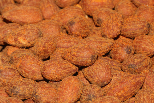 Our premium almonds roasted in a spicy jalapeno cheese seasoning.