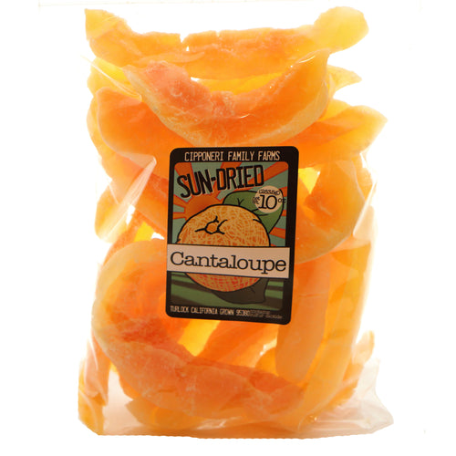 Sun dried Candied Cantaloupe spears.