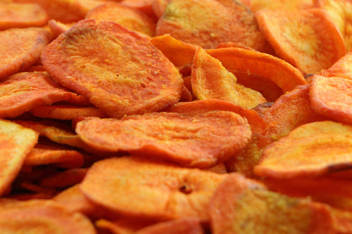 Carrots cooked to a crisp salty perfection.