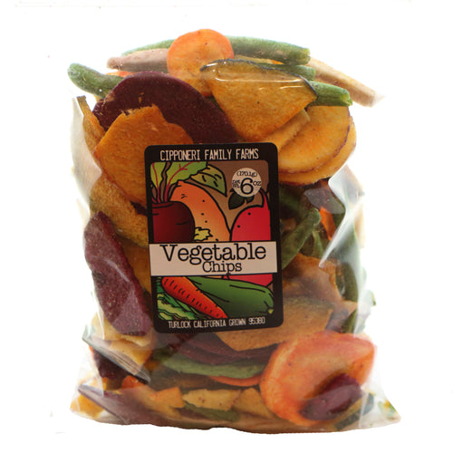 A mix of our vegetable chips.